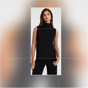 Sleeveless Black Turtleneck TopCache
